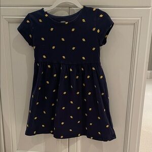 Old Navy Kids Dress in Navy with Yellow Patterns